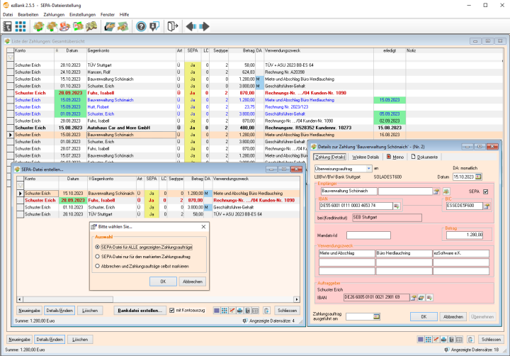 Screenshot ezBank 2.5.5